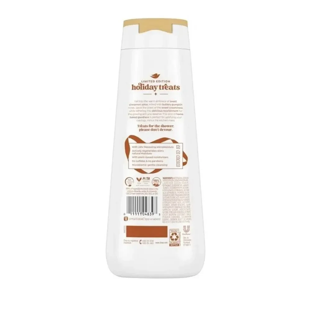 2 PACK Dove Cinnamon Pumpkin Pie Deep Nourishment Liquid Body Wash, Women, 20oz